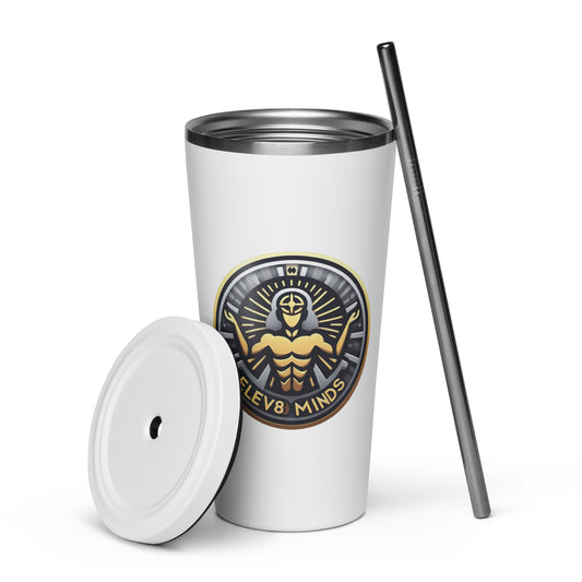 Elev8minds Insulated tumbler with a straw