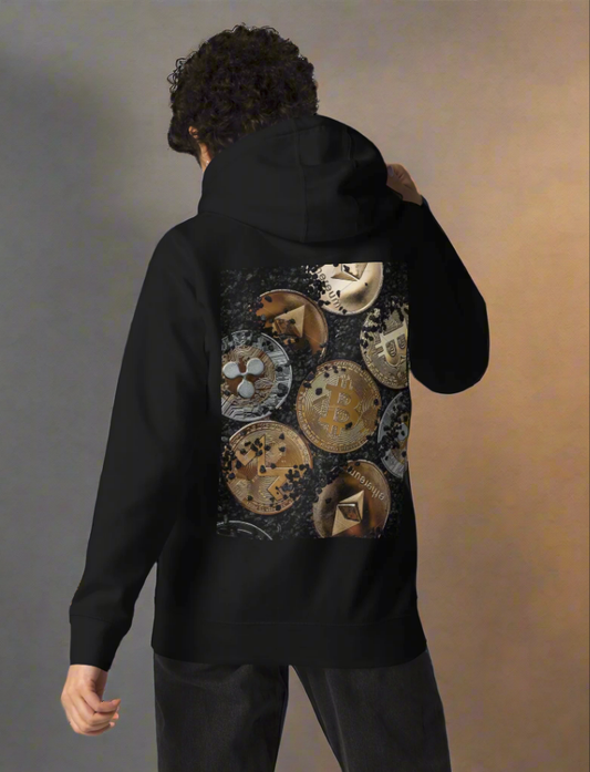 Elev8minds Quantum Coins Adult Unisex Cotton Hoodie